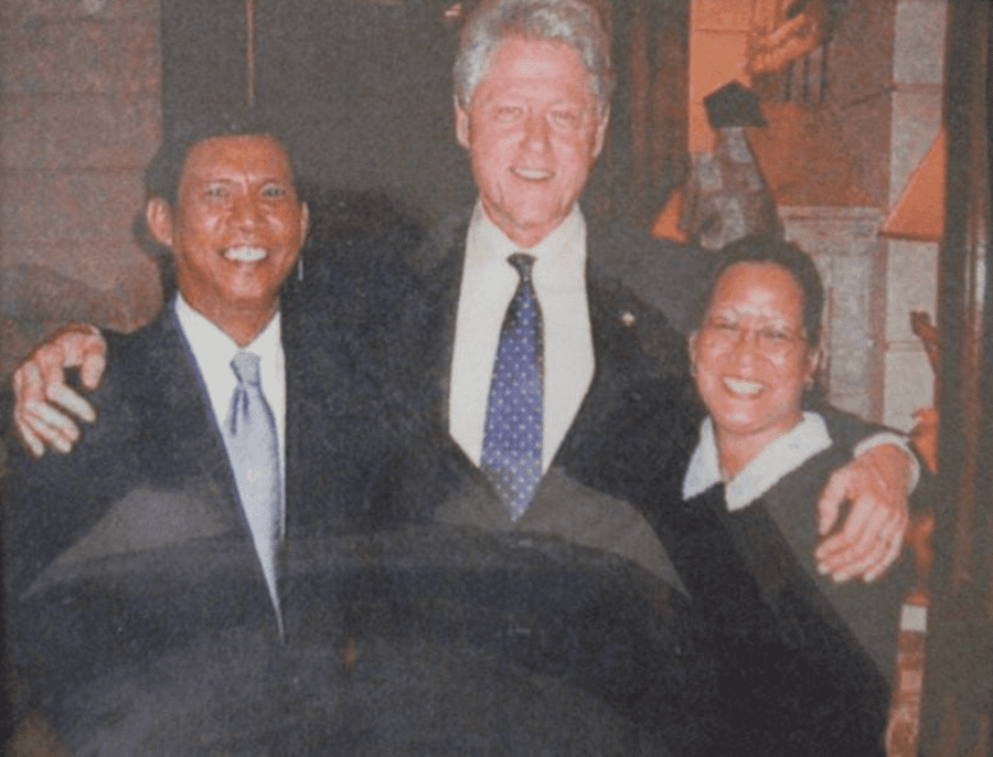 Bill Clinton Jojo and Jun-Lyn Fontanilla
