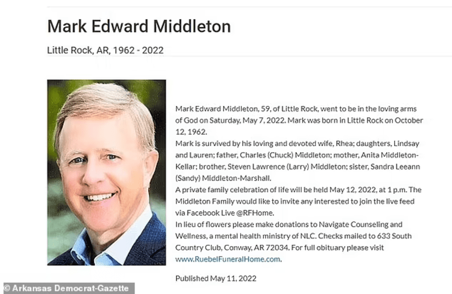 Mark Middleton obituary