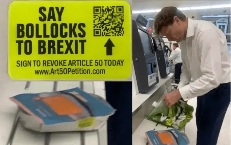 Waitrose Belgravia chlorinate chicken yellow sticker Bollocks to Brexit