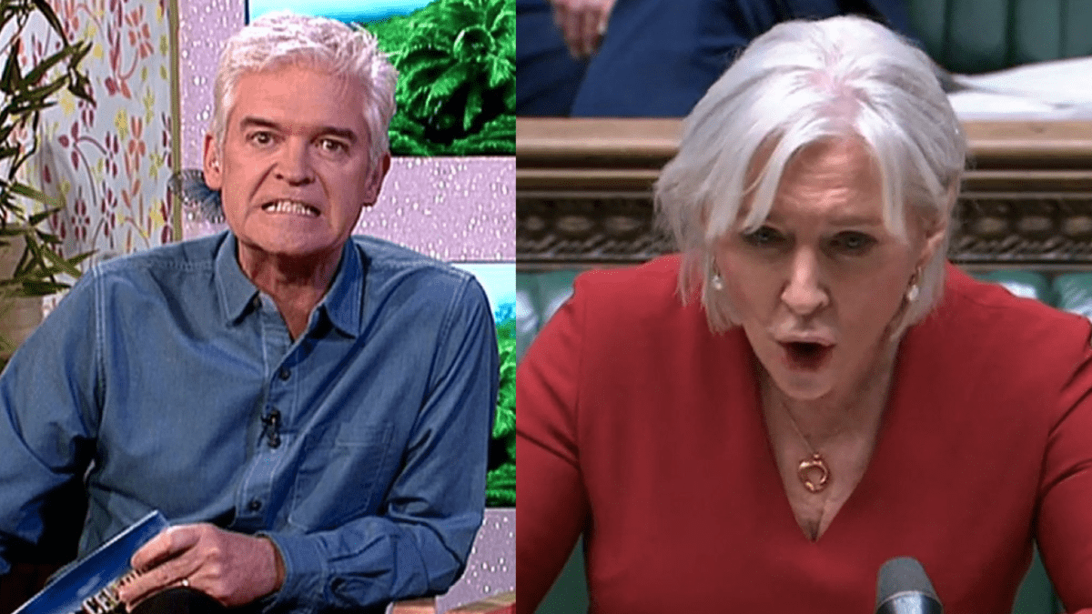 Nasty Nad Nails Pugnacious Phil – Nadine Dorries Rightly Slams Phillip Schofield