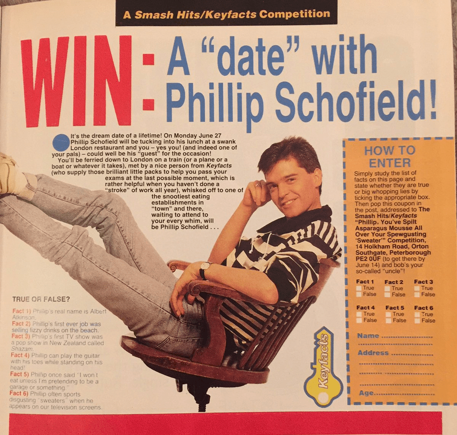 Win A Date With Phillip Schofield
