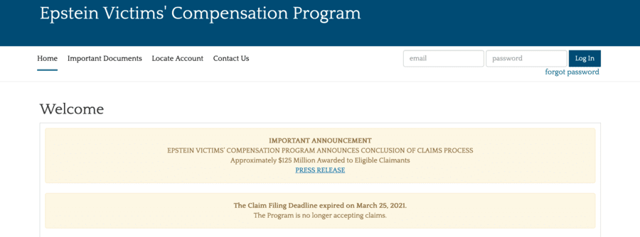 Epstein Victims’ Compensation Program