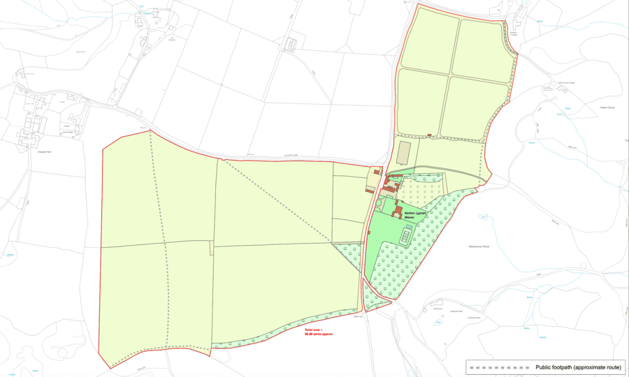 Nether Lypiatt Manor site plan