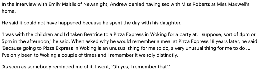 Prince Andrew Newsnight