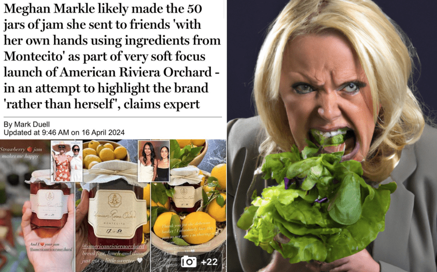 Meghan Markle jam Liz Truss lettuce mockery