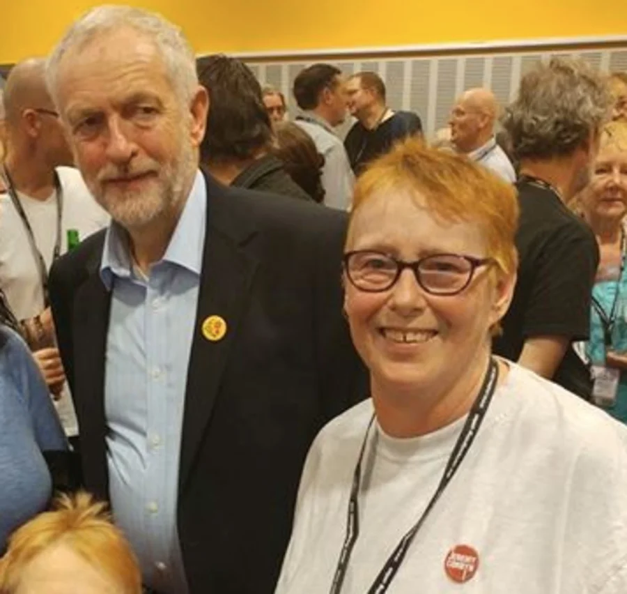 Jeremy Corbyn with Neo Nazi Labour Margaret Burke