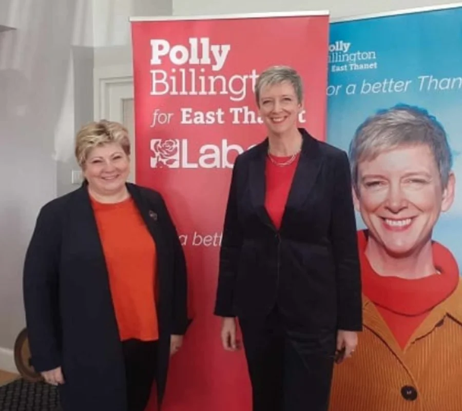Polly Billington with Emily Thornberry, Lady Nugee
